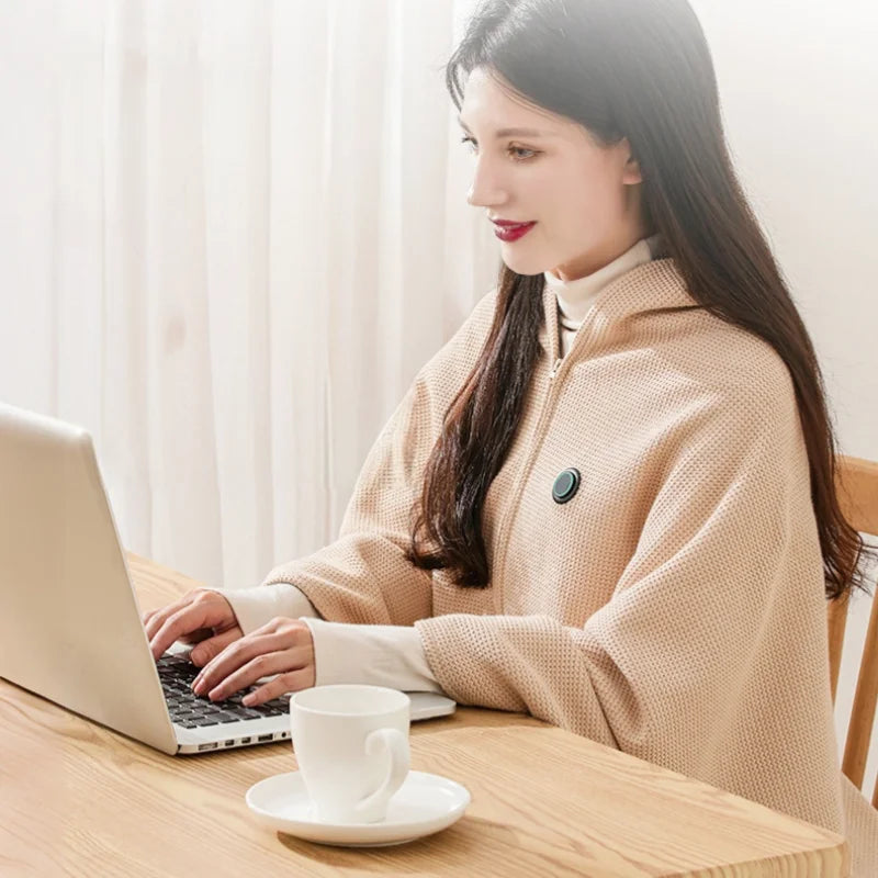 SungLily Wearable Heated Blanket for Instant Warmth Anywhere